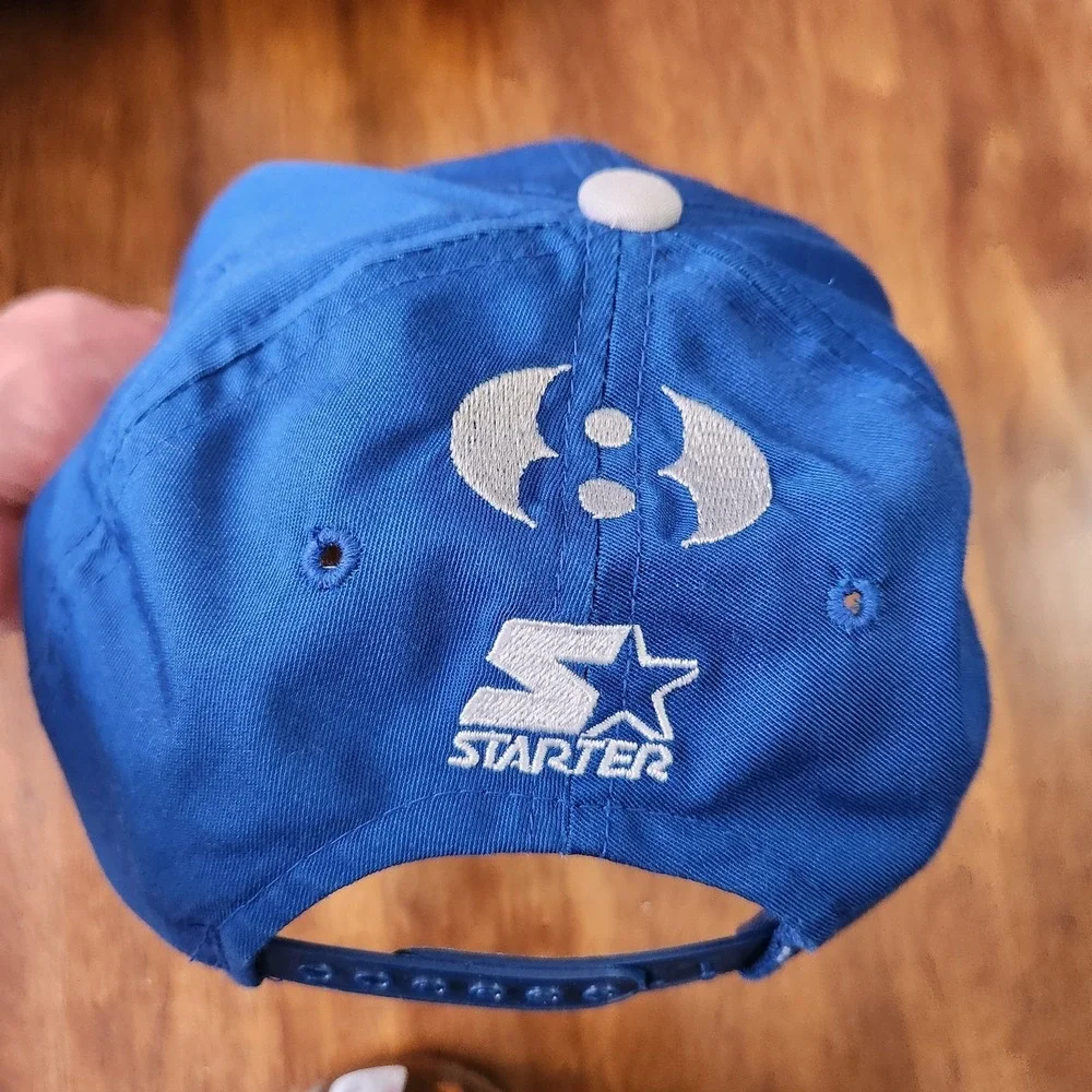 Vintage Dallas Cowboys Snapback Hat YOUTH Troy Aikman Starter NFL‎ Cap Script